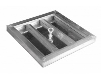 Напольный люк рифленый съемный 200х200 мм Лайт