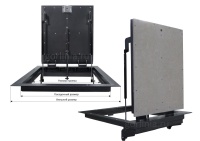 Напольный люк Стелс-У 900*1000п уголок утепленный схемы